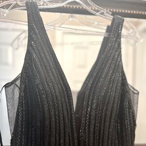 Black Sequenced Gown